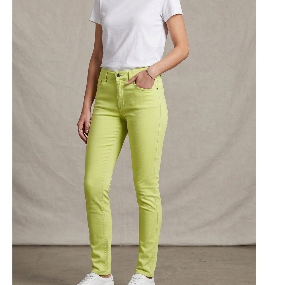 A X Armani Exchange J10 Women's Bright Yellow Slim Fit‎ Jeans Size 25